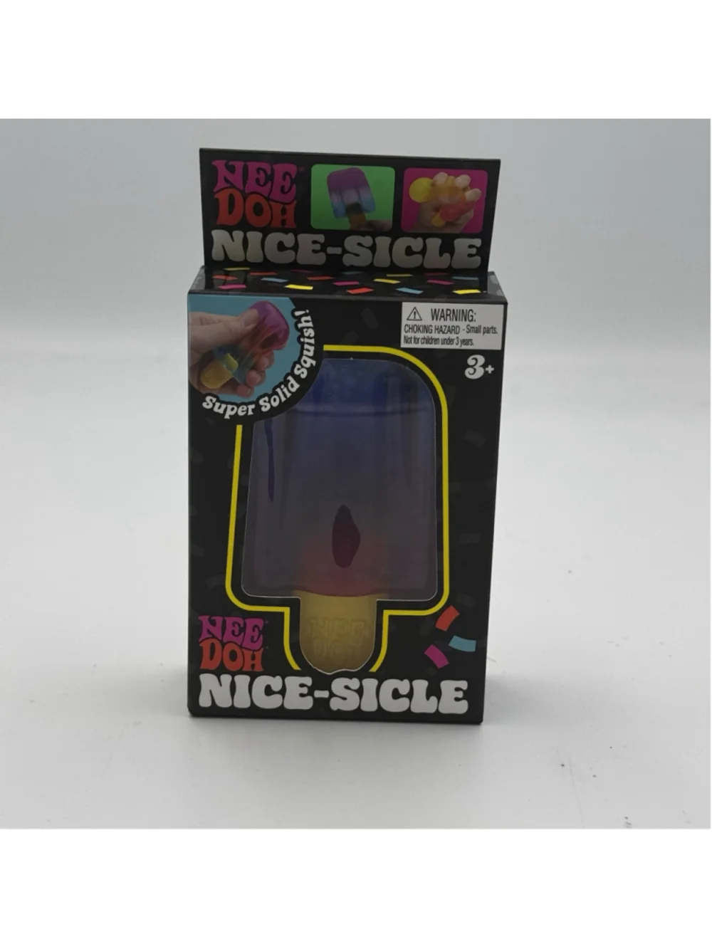 NeeDoh Nice-Sicle Popsicle Purple Multicolor Sensory Fidget Toy New but opened